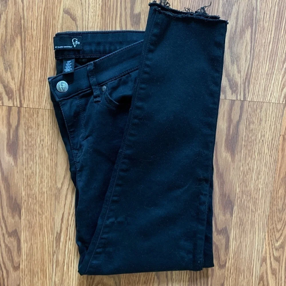 GLORIA VANDERBILT 10 Petite Black Jeans